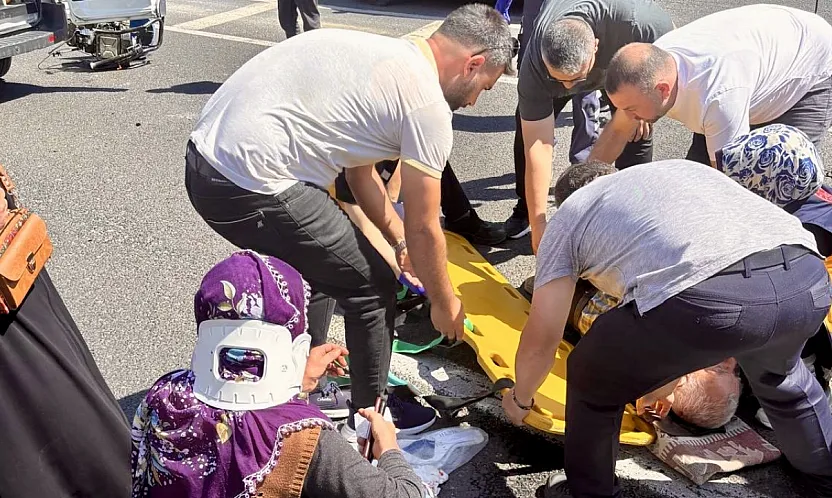 Darende'de Çapa Motoru İle Minibüs Çarpıştı: 1 Yaralı