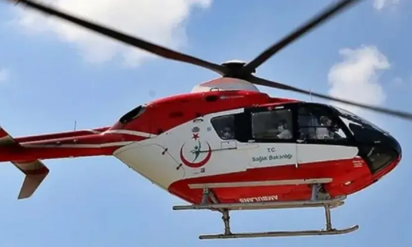 Darende'de Kalp Krizi Geçiren Kadın Ambulans Helikopterle Malatya'ya Sevk Edildi
