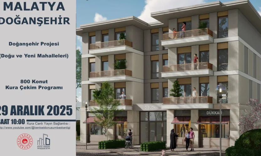 Doğanşehir'de 800 Konutluk Proje İçin Kura Günü