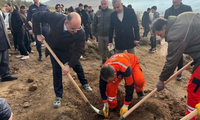 Doğanşehir'de ÖNEM Projesi Kapsamında Fidan Dikim Etkinliği Gerçekleştirildi