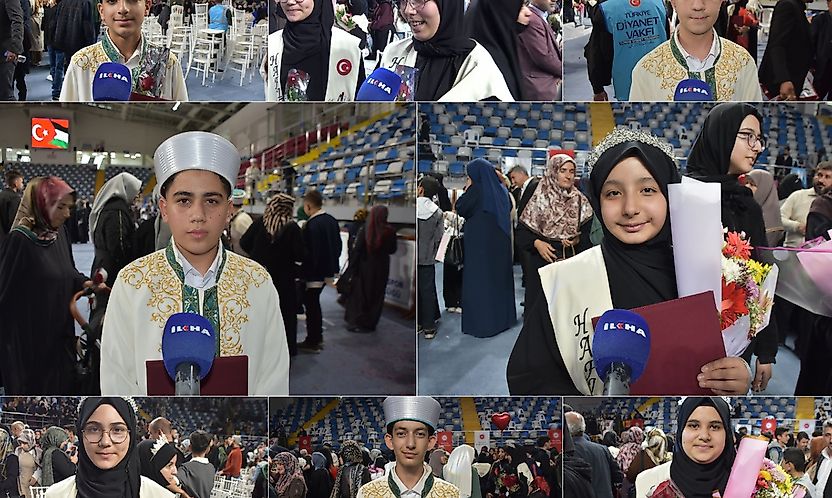 Hafızlar duygu ve hedeflerini anlattı