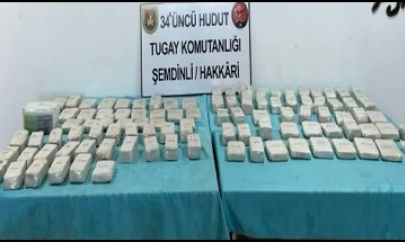 Hudut Birliklerinden Uyuşturucuya Geçit Yok: 102 Kilo Uyuşturucu Madde Ele Geçirildi