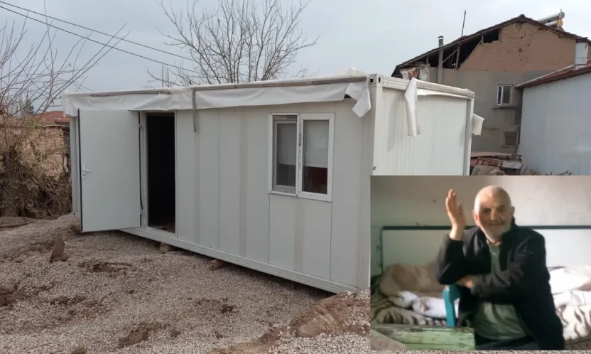 Hüseyin Amcanın Dramı Türkiye'yi Harekete Geçirdi: Valilik Evini Yıktı, AFAD Konteyner Kurdu