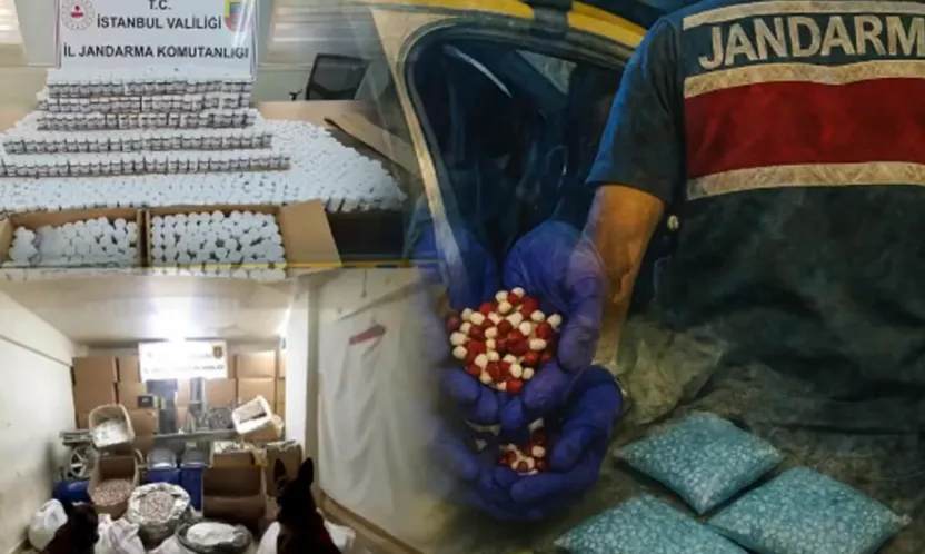 İstanbul'da 1,9 milyon uyuşturucu hap ele geçirildi