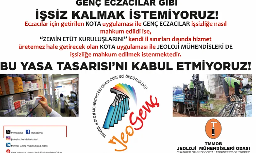 Jeoloji Mühendisleri Odası'ndan Yapı Denetim Yasasına Tepki