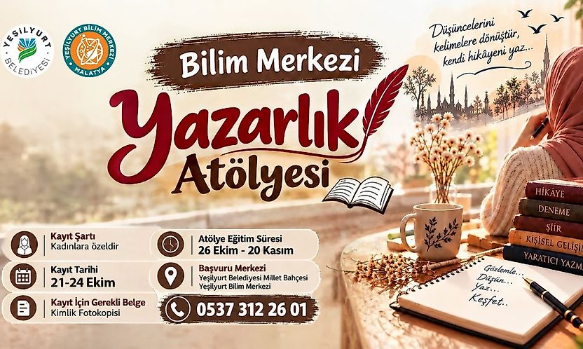 'Kendi Hikâyeni Yaz!' Yeşilyurt'ta Kadınlar İçin Yeni Atölye