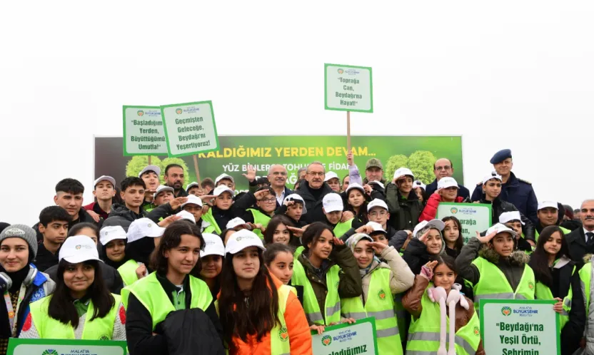 Malatya Büyükşehir Belediyesi'nden ağaçlandırma seferberliği