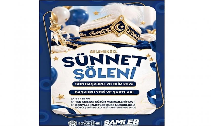 Malatya Büyükşehir Belediyesi'nden Çocuklara Sünnet Şöleni