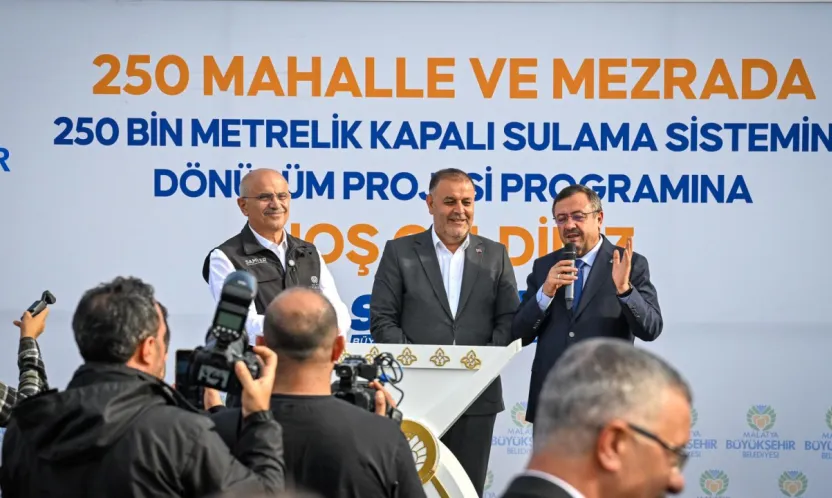 Malatya Büyükşehir'den 250 Mahalleye 250 Bin Metrelik Sulama Desteği