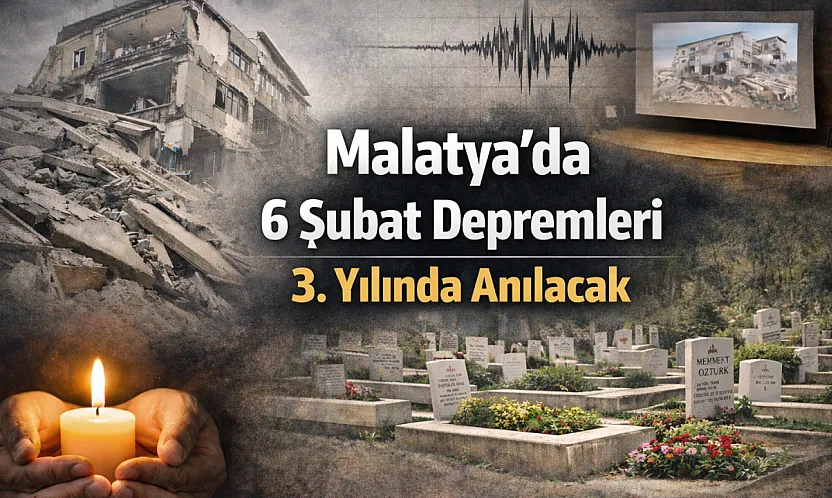 Malatya'da 6 Şubat İçin Kapsamlı Anma Programı