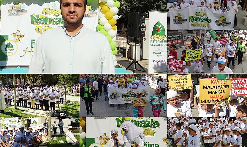 Malatya'da çocuklar 'Hayat Namazla Güzeldir' etkinliğinde buluştu