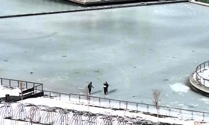 Malatya'da Dondurucu Soğuk: Yapay Gölet Buz Tuttu