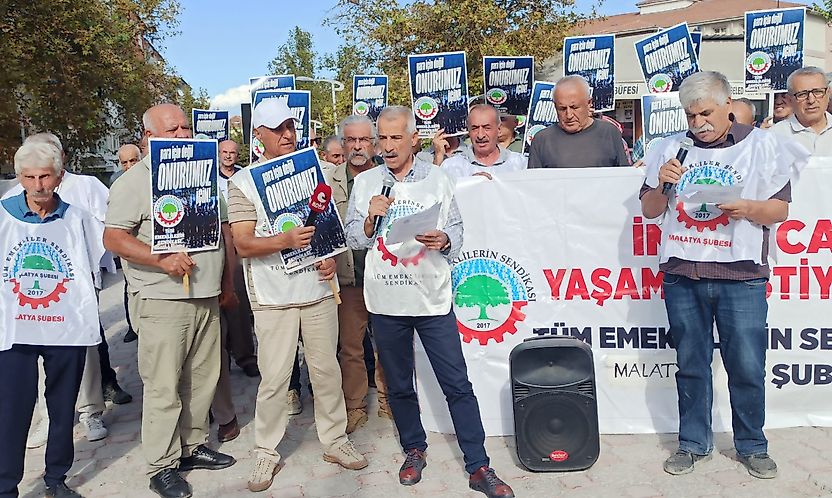 Malatya'da Emeklilerden Seyyanen Zam Çağrısı