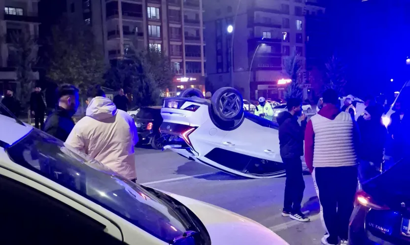 Malatya'da Gece Kazası: Araç Takla Attı, Sürücü Yara Almadan Kurtuldu