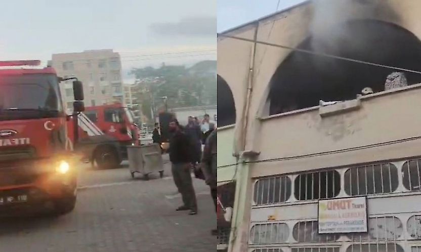 Malatya'da iş yeri alev aldı, yangın kontrol altına alındı