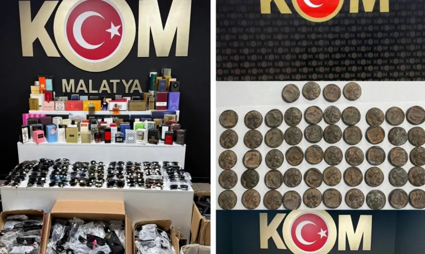 Malatya'da Kaçakçılık Operasyonu: Tarihi Eser Sikkeler Ele Geçirildi