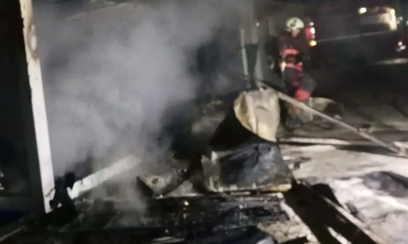 Malatya'da Konteyner Yangını!