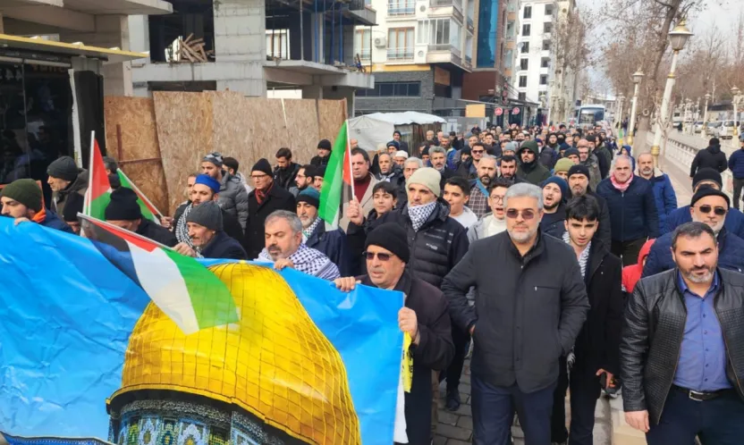 Malatya'da Kudüs İçin Yürüyüş: 'Mescid-i Aksa Ümmetin Emanetidir'