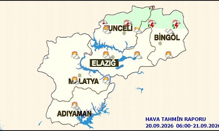 Malatya'da Parçalı Bulutlu Hava Bekleniyor: Sıcaklık 29 Dereceye Çıkacak