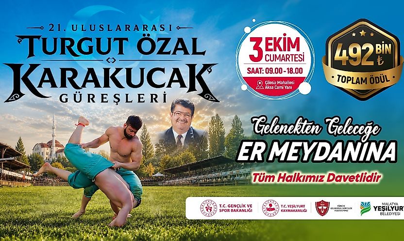Malatya'da Pehlivanlar Er Meydanına Çıkıyor: 492 Bin TL Ödül Dağıtılacak