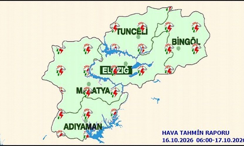 Malatya'da Sağanak Yağış Etkili Olacak! Meteoroloji'den Hava Durumu Tahmini