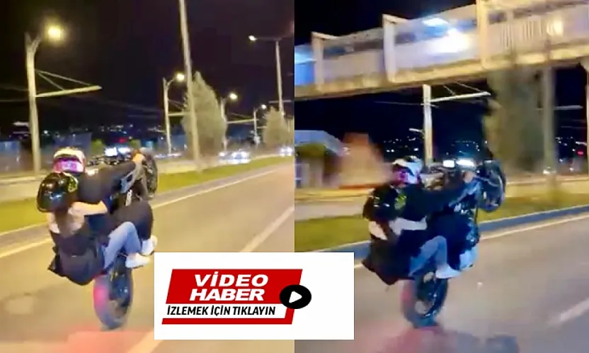 Malatya'da Trafiği Tehlikeye Atan Motosikletli Kamerada