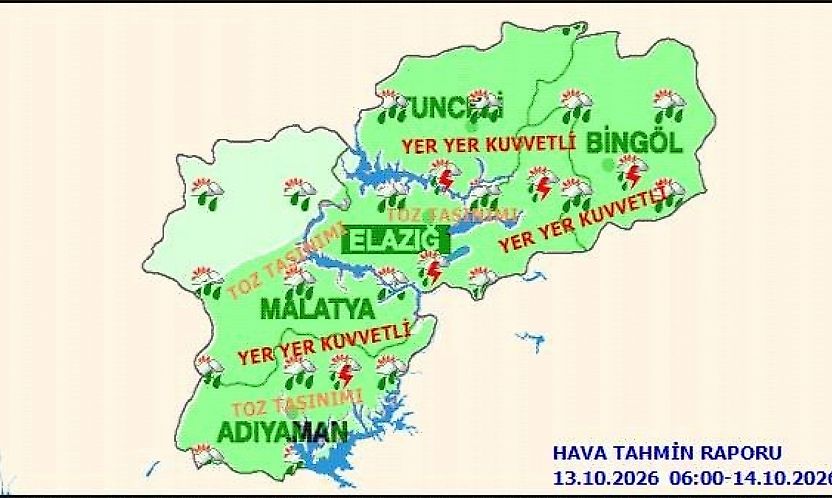 Malatya'da Yağış Alarmı! Meteoroloji İki Ayrı Uyarı Yaptı