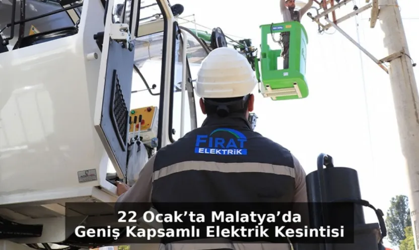 Malatya'da Yarın 5 İlçede Planlı Elektrik Kesintisi