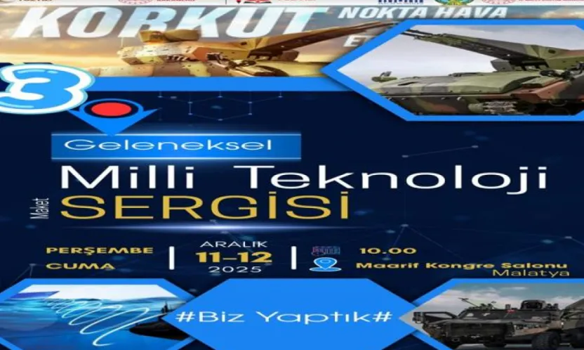 Malatya, Genç Mucitlere Ev Sahipliği Yapıyor: 3. Milli Teknoloji Sergisi 11-12 Aralık'ta