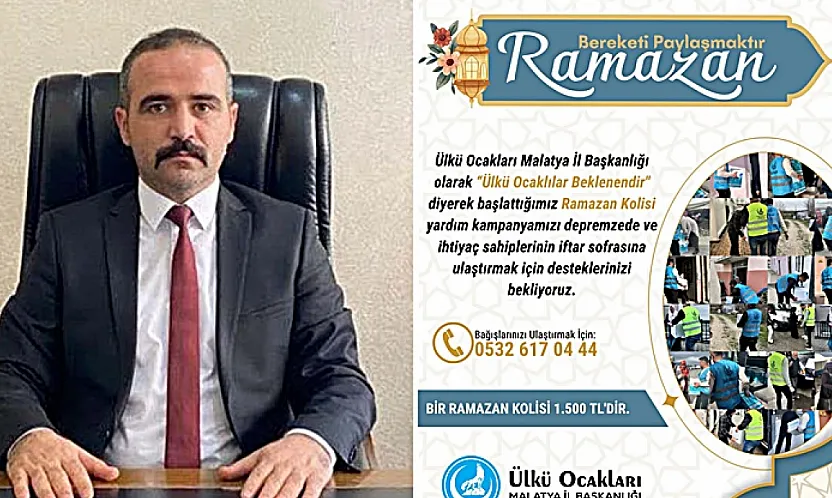 Malatya Ülkü Ocakları'ndan İhtiyaç Sahiplerine Ramazan Kolisi Desteği