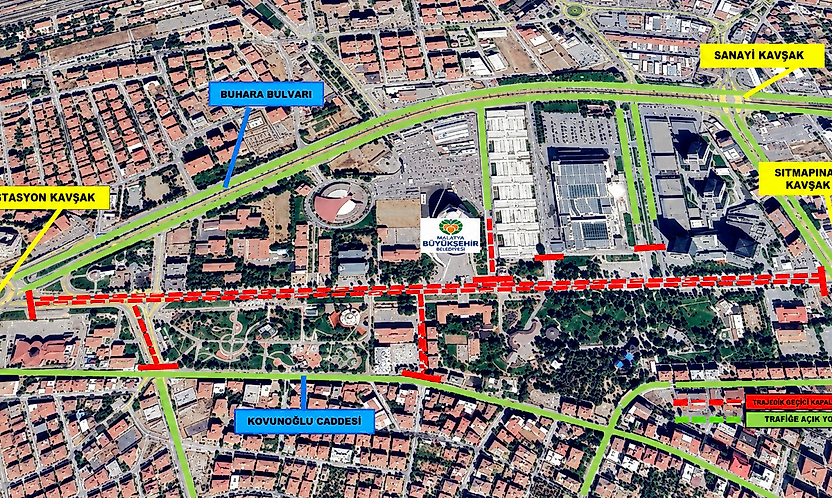 Malatya Valiliği Duyurdu: İnönü Caddesi İki Gün Trafiğe Kapatılıyor