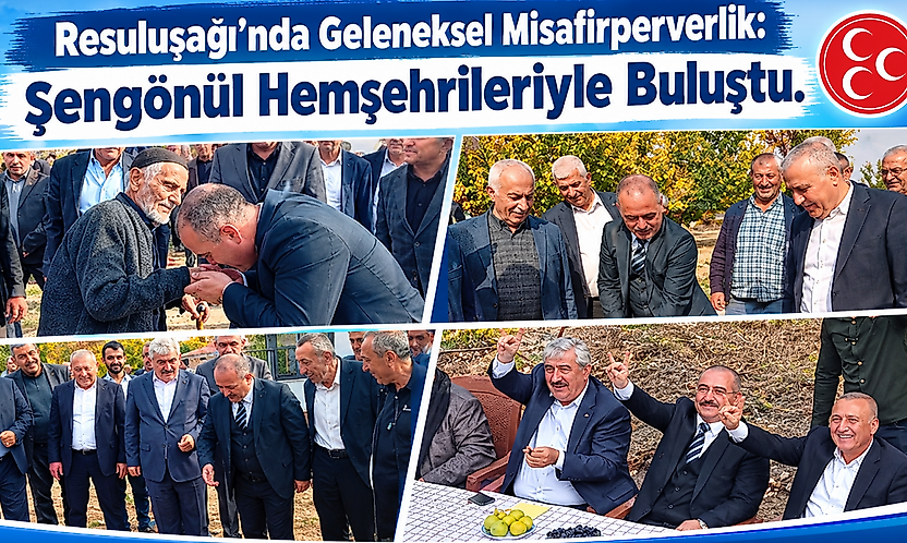 MHP Malatya İl Başkanı Turgay Şengönül, Akçadağ Resuluşağı'nda Hemşehrileriyle Buluştu