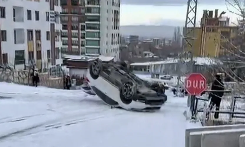 Okullar Tatil Edilmedi, Yollar Buz Pistine Döndü