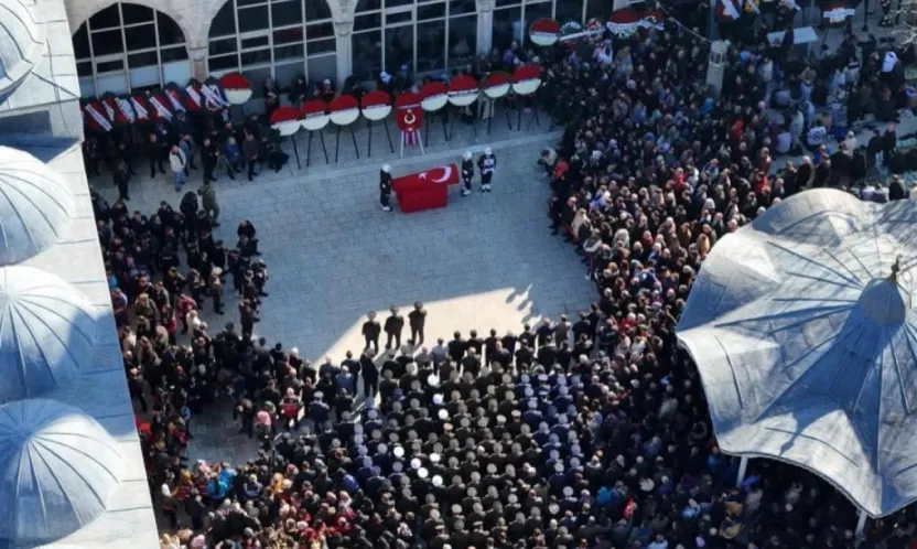 Şehit Astsubay Üstçavuş Berkay Karaca, Lüleburgaz'da Son Yolculuğuna Uğurlandı