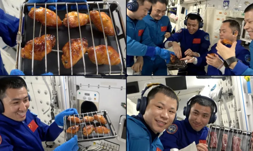 Shenzhou-20 ve Shenzhou-21 Mürettebatı Uzayda İlk Kez Barbekü Keyfi Yaptı