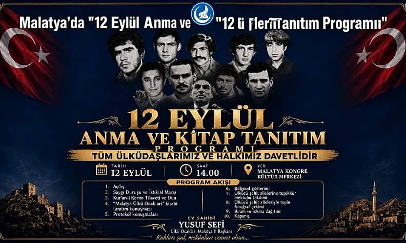 Ülkü Ocakları Malatya'dan 12 Eylül Anma Programı