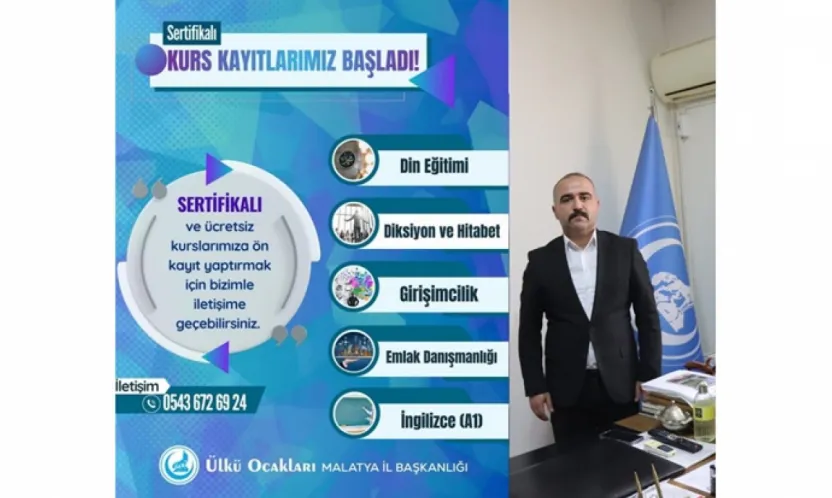 Ülkü Ocakları Malatya: Eğitim ve Kültür Vakfı Sertifikalı Kurslarla Öğrencilerle Buluşuyor