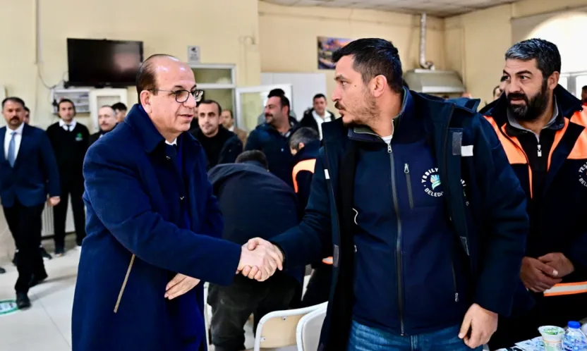 Yeşilyurt'ta Kış Mesaisi: Başkan Geçit Personelle Buluştu