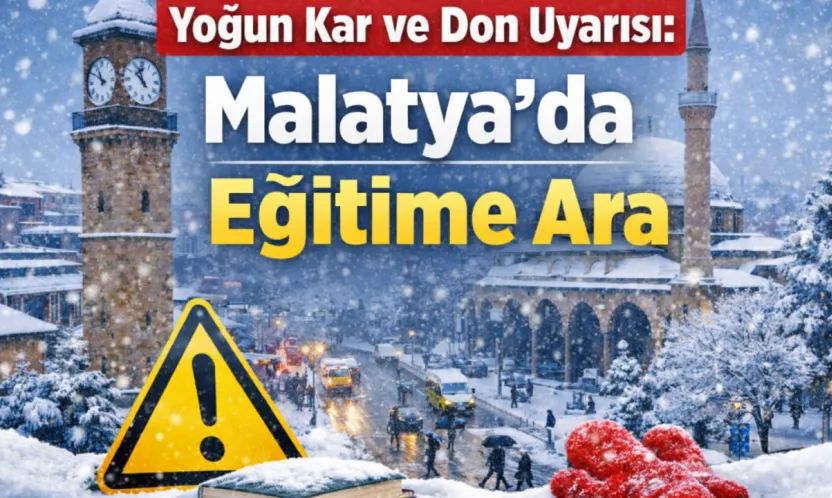 Yoğun Kar ve Don Uyarısı: Malatya'da Eğitime Ara