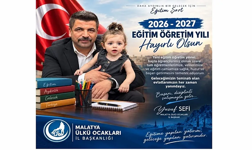 Yusuf Sefi'den 2026-2027 eğitim öğretim yılı mesajı